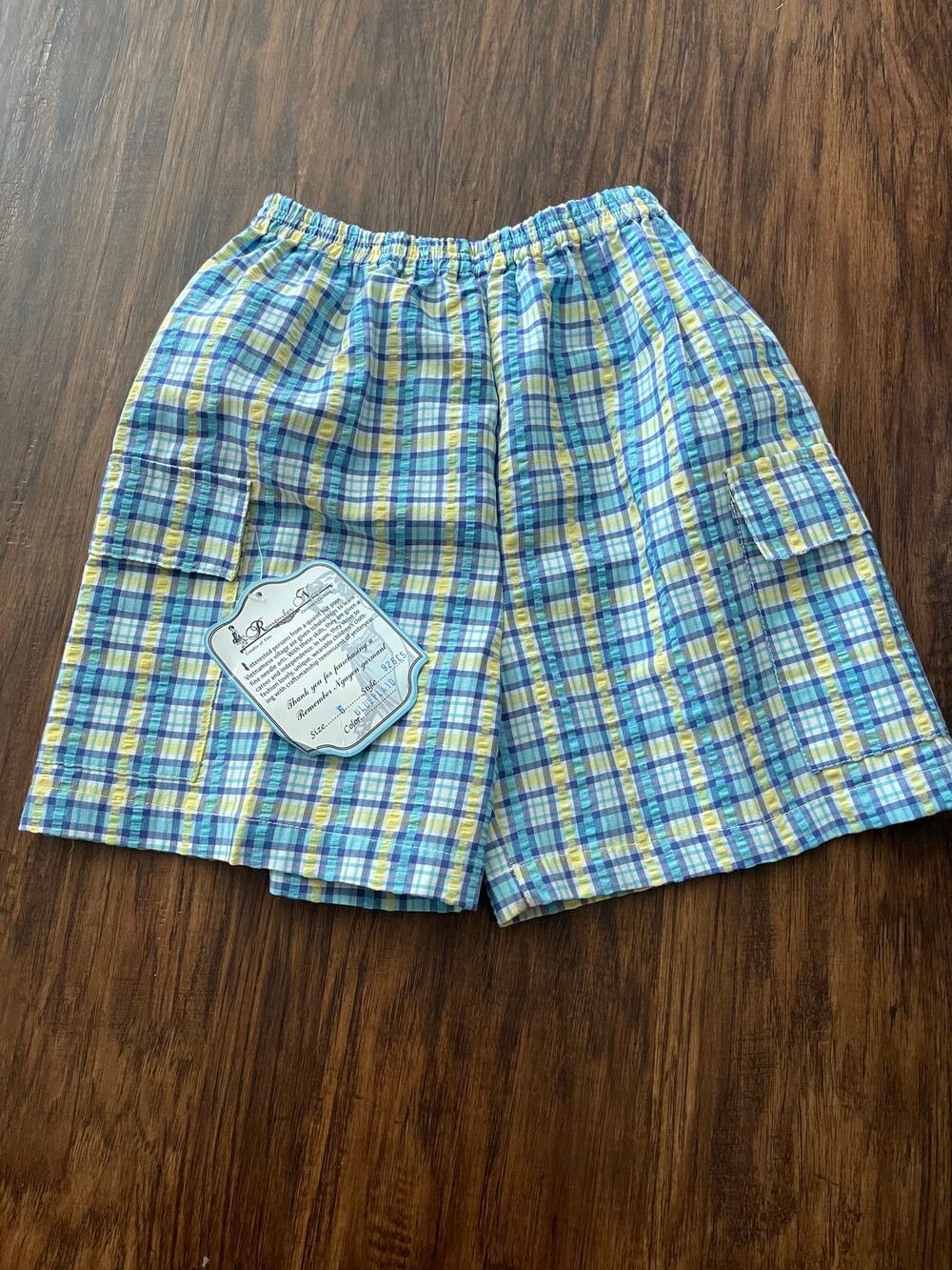 Boys 6 plaid shorts NWT